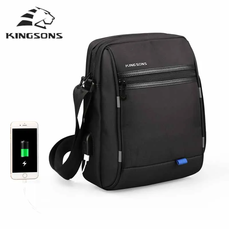 Kingsons Высокое качество Мужская сумка через плечо известный бренд Повседневная