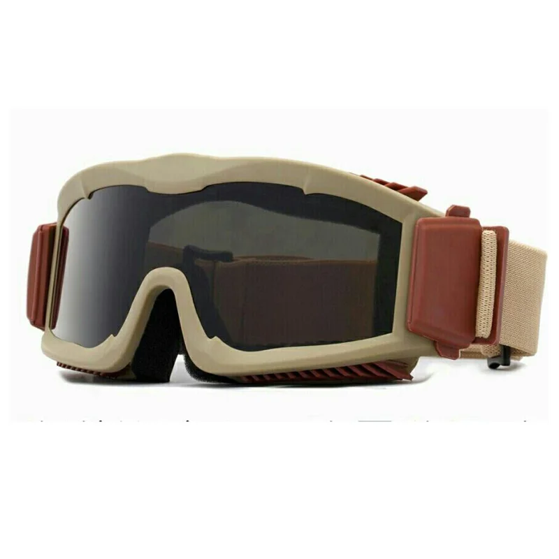 Cena Męskie balistyczne wojskowe 3 soczewki alfa gogle, US Tactical Army okulary przeciwsłoneczne kask gogle uzbrojone okulary