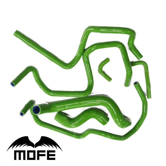 Mofe 7 шт. зеленый силиконовый шланг радиатора охлаждающей жидкости для Nissan P11