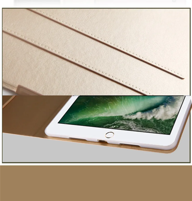 Чехлы для iPad Air 10 5 ''ультра тонкий флип искусственная кожа + Силикон Мягкая
