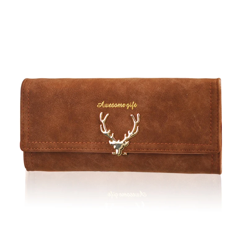 PU Leather Coin Purse ID Holder Scrub Cartoon Animal Women Wallet Long Creative Female Card Casual Zip Ladies Clutch | Багаж и сумки