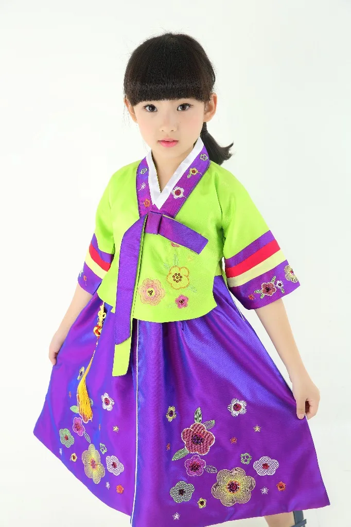 Korean Girl Hanbok Korea traditional clothing Dress Party wedding Baby kid 13009 