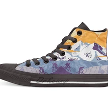 Жить, чтобы ездить Ride to Live Ретро плакат с велосипедами Повседневная Высокая холщовая обувь кеды для дропшиппинг