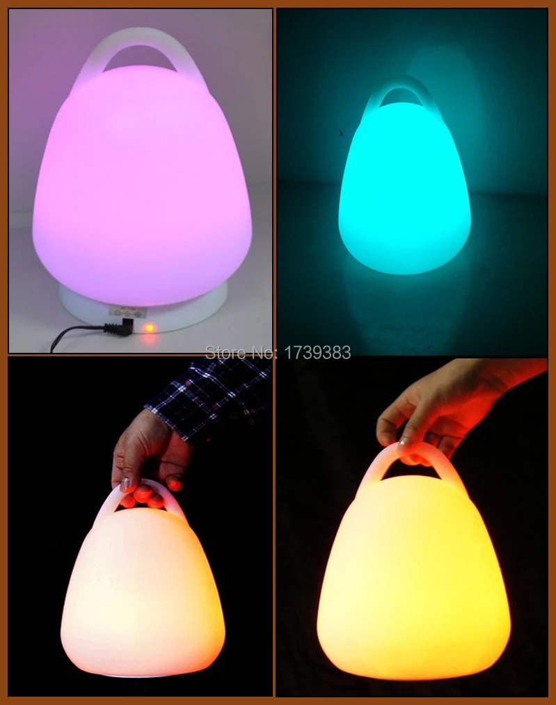 Newest Design unbreakable remote control font b LED b font Portable glowing font b lights b