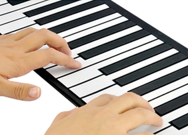 Детские музыкальные игрушки фортепиано практика плеер 49 клавиатуры Портативный складной мягкий Дети раннего обучения инструмент с