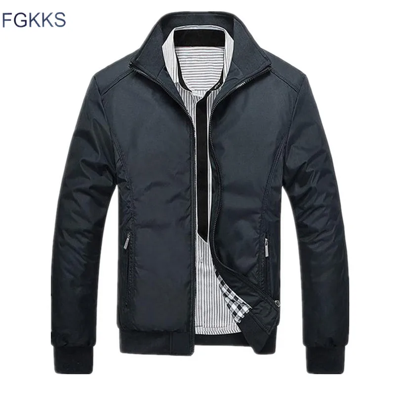 FGKKS الأزياء العلامة التجارية الرجال جاكيتات 2019 الصيف الذكور سترات رجالي معطف الصلبة اللون عالية الجودة الرجال سترة