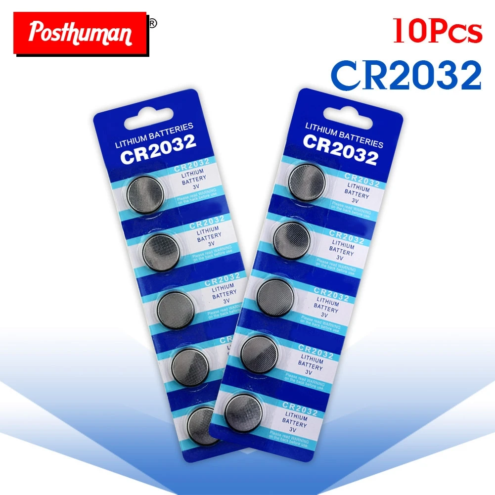 

10PCS cr2032 Button Cell Batteries 3V CR 2032 DL2032 KCR2032 ECR2032 Coin Lithium Battery For Watch Remote Control Calculator