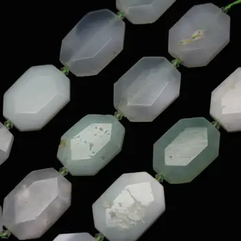 

Full Strand Green Opal Faceted Octagon Slab Beads Charms,Natural Opal Cut Slice Loose Beads Pendants Necklace Jewelry Supplies