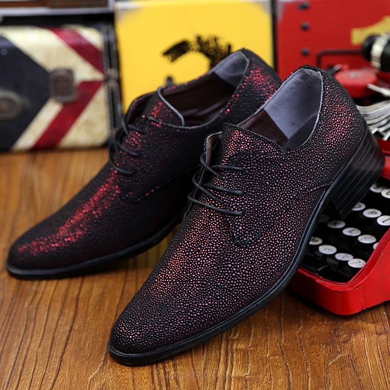 designer rhinestones leather shoes men italian fashion wedding party male footwear evening boy brogue dress oxford shoes for men (28)