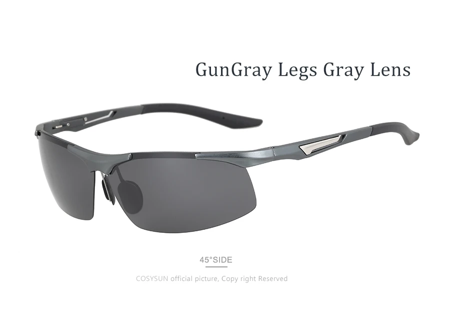 COSYSUN поляризованные солнцезащитные очки из алюминиево-магниевого сплава, мужские поляризованные очки для вождения, мужские очки, аксессуары, мужские очки 0516