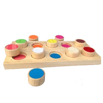 

Wooden Blocks Colorful Shape Jointed Board Memory Touch Flip Board Toys Kids Learning Educational Toy Baby Toys