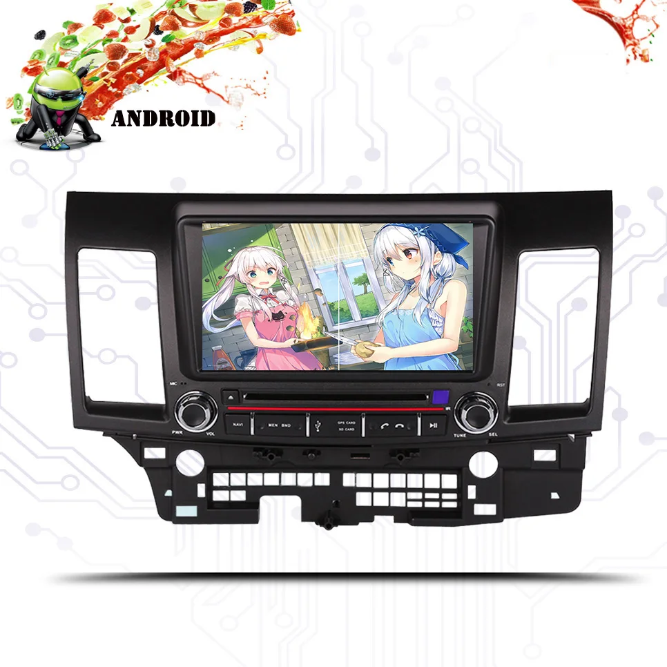 

RAM 4GB 64GB Android 9.0 Car DVD For Mitsubishi Lancer 2005-2016 10.1 inch 3G/4G GPS Radio Video Player 1024*600 Car Navigation