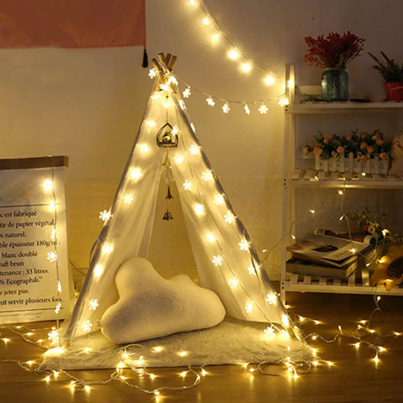 Aliexpress.com : Buy LED String Lights Snowflake Hanging Christmas Tree