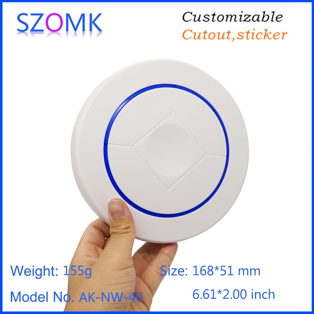 szomk wireless sensor enclosure plastic router enclosure smart home controller with stereo fixed bracket  (15)