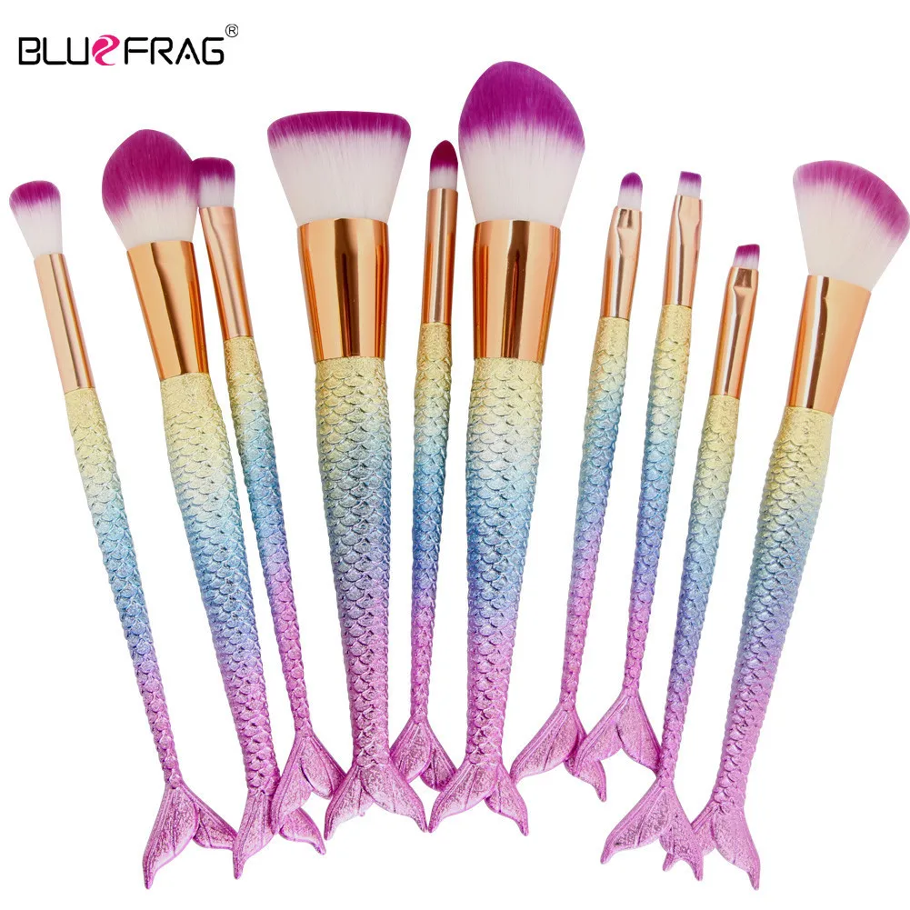 Promotion Makeup Brushes tools 10 6pcs Pro Make Up Brushes Set Comestic Beauty Eyeshadow Contour Concealer