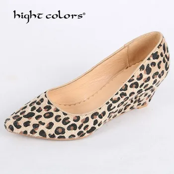 

High Quality 2019 BLACK Gray Pink God Fashion Horsehair Pointed Toe Wedges Women Pumps High Heel Shoes Womens PF50-3