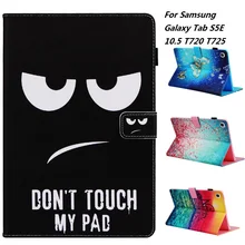 Чехол для планшета с черными глазами для samsung Galaxy Tab S5E SM T720 SM T725 10,5 дюймов, умный чехол с мультяшным рисунком из искусственной кожи