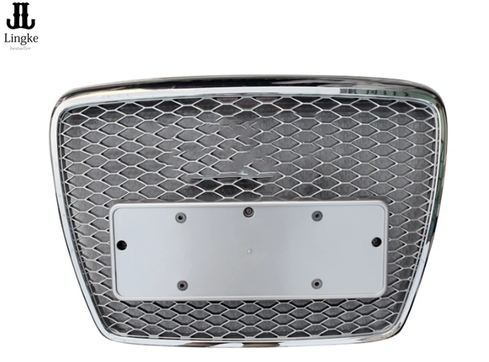 

For 2005-2011 Audi A6/S6 C6 RS6 Style Front Mesh Honeycomb Grill Black Chrome