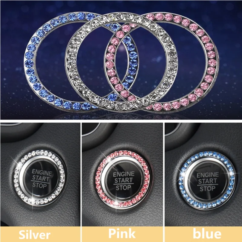 Fashion Crystal Strass Decor Car Engine Start Stop Portachiavi Per Mazda Cx-3 Cx-5 Cx5 Cx-7 Cx-9 Mazda 3 6 2 Atenza Axela