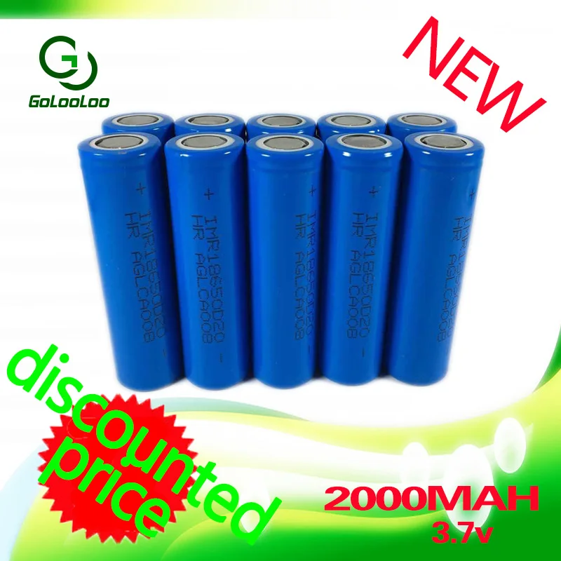 

10PCS 18650 3.7V 2000mAh Rechargeable Battery Purple [ Full Capcity ] for the assembly mobile power, notebook batteries, etc.