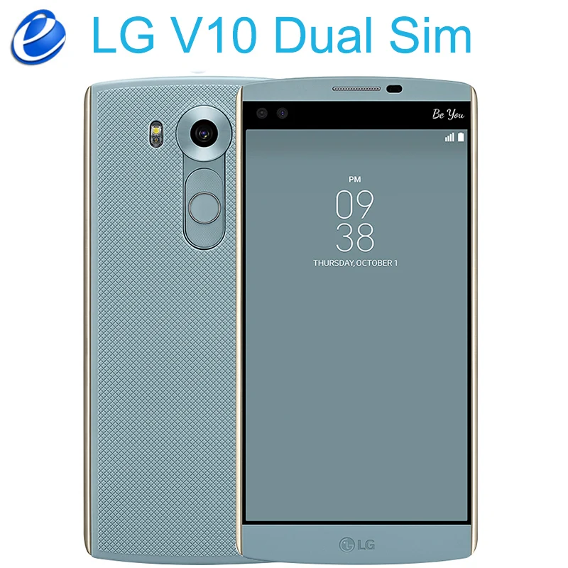 Смартфон LG V10 H961N 2 sim карты 4G LTE две Android мобильный телефон шестиядерный 5 7 дюйма 16.0MP