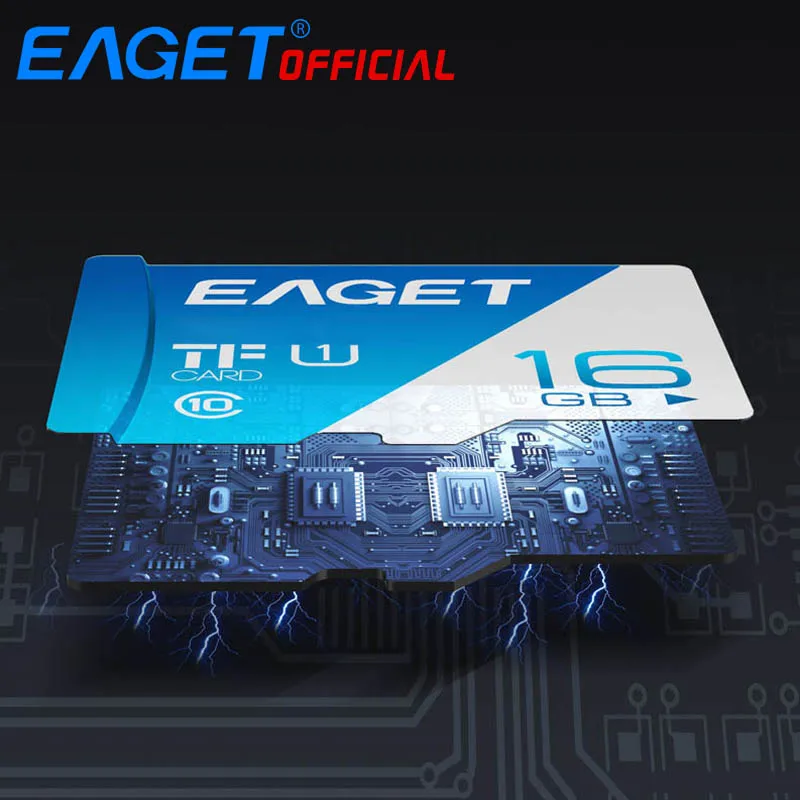 EAGET T1 Micro SD карта класс 10 128 Гб карта памяти 32 Гб 16 Гб Micro SDXC TF карта 64 Гб высокоскоростная UHS-I флэш-карта для телефонов и планшетов