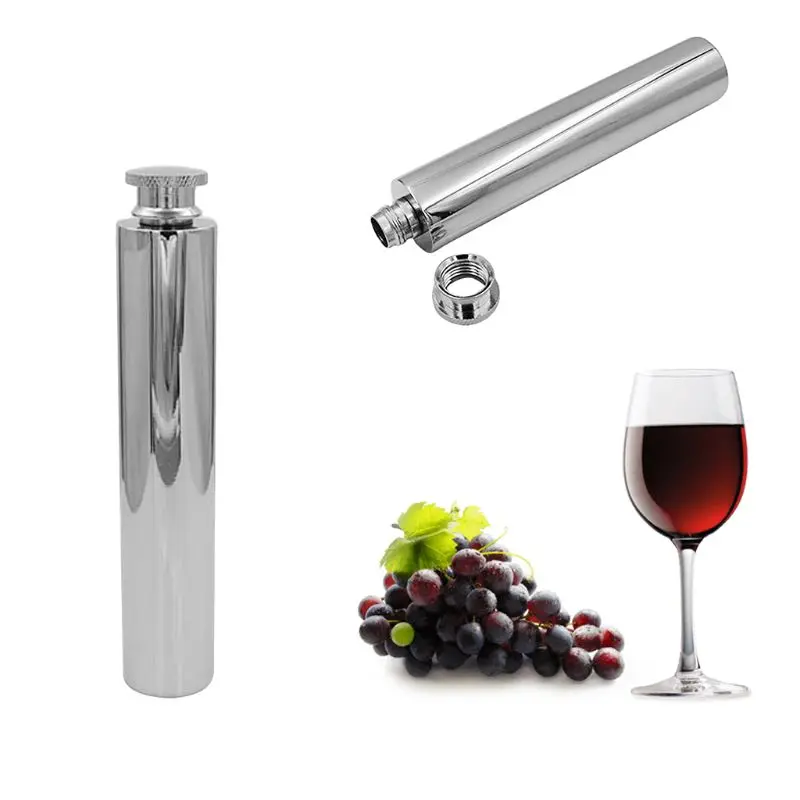 

Mini Stainless Steel Portable Flask Liquor Alcohol Whiskey Wine Pot With Funnel Bottle Storage Tool Drinkware Stick