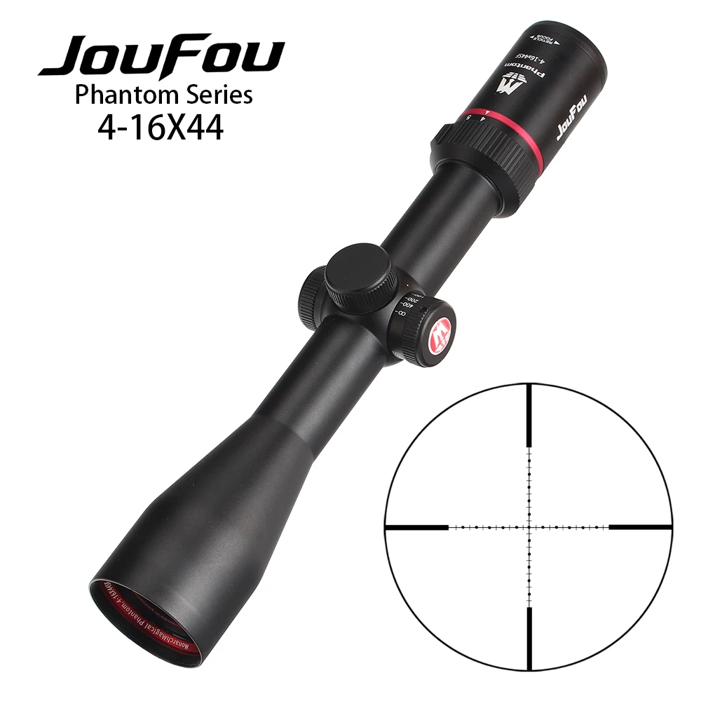 JouFou серия Фантом 4-16X44 SF в тактический прицел оптический прицел мил дот сторону параллакса, высокое качество охотничий оптический прицел
