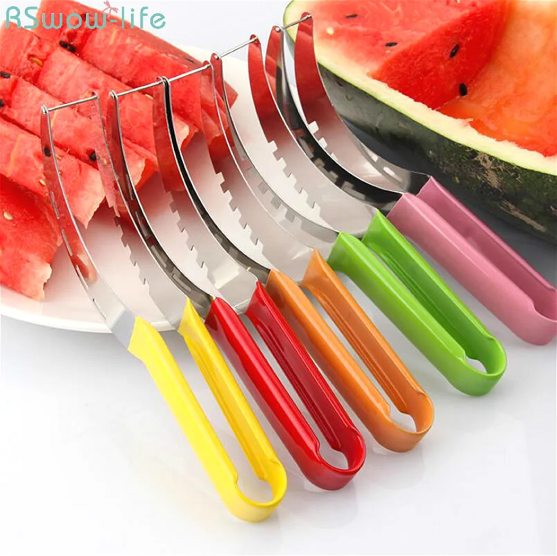 

Watermelon Slicer Stainless Steel Fruit Knife Kitchen Tool Two-In-One Pinch Cutting Multi-Function Kitchen Gadget As Seen On TV
