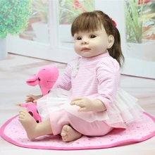 22 inch soft vinyl baby girl doll birthday gift girl toys