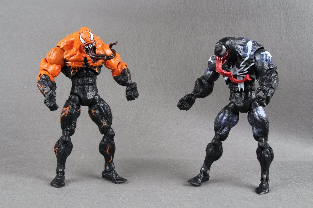 Surper Rare Marvel Legends Spiderman Classics Black Orange VENOM 7in