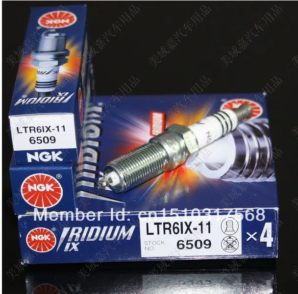 Free shipping NGK IRIDIUM IX spark plug 6509 LTR6IX11, MADE IN JAPAN