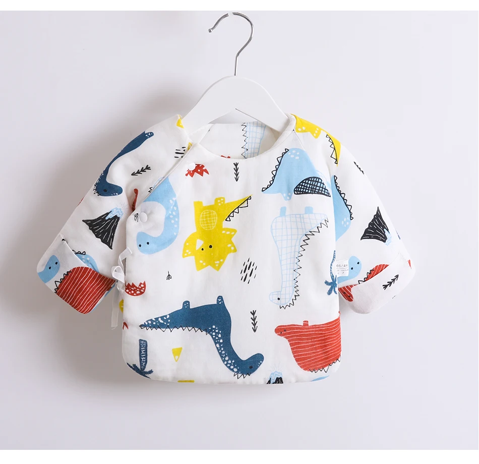 Осенне-зимняя новая одежда для новорожденных хлопковый вышитый жакет детская одежда из хлопка мочи влажный пояс Handguard хлопок половина Bac