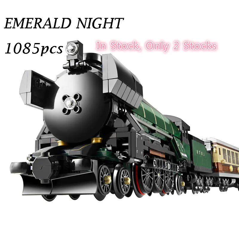 

21005 Technic Series Emerald Night Train Model Building Kits Block Bricks Toys for Children gift Compatible with legoe 10194