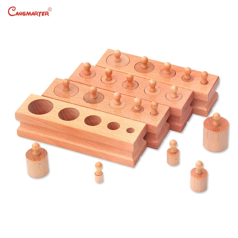 

Kids Toys Montessori Cylinder Socket Blocks Wooden Educational Sensory Develop Toy Baby Practice Preschool Home Toy SE001-36