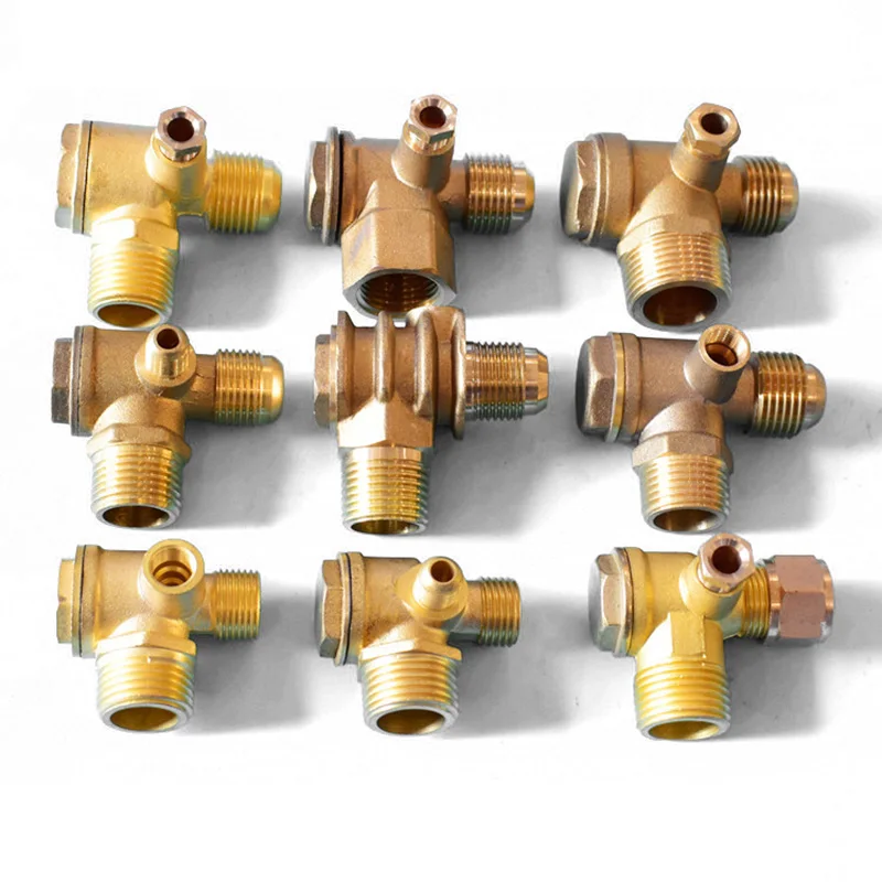 Air Compressor 3-Port Brass Male Threaded Check Valve Connector Too.ca 