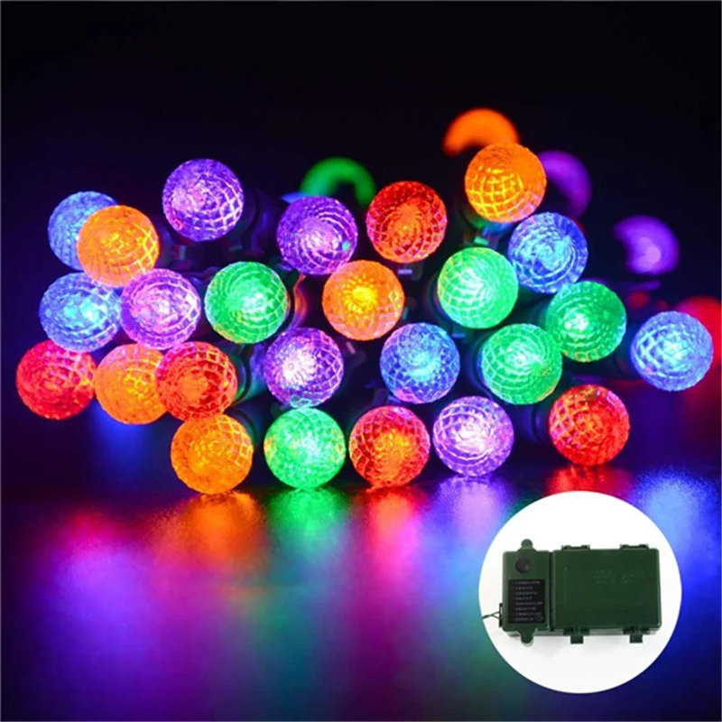 

Big bargain lederTEK Colorful Bright Battery Operated Outdoor Globe Led String Lights 8 Mode Automatic Timer and Indicator Light