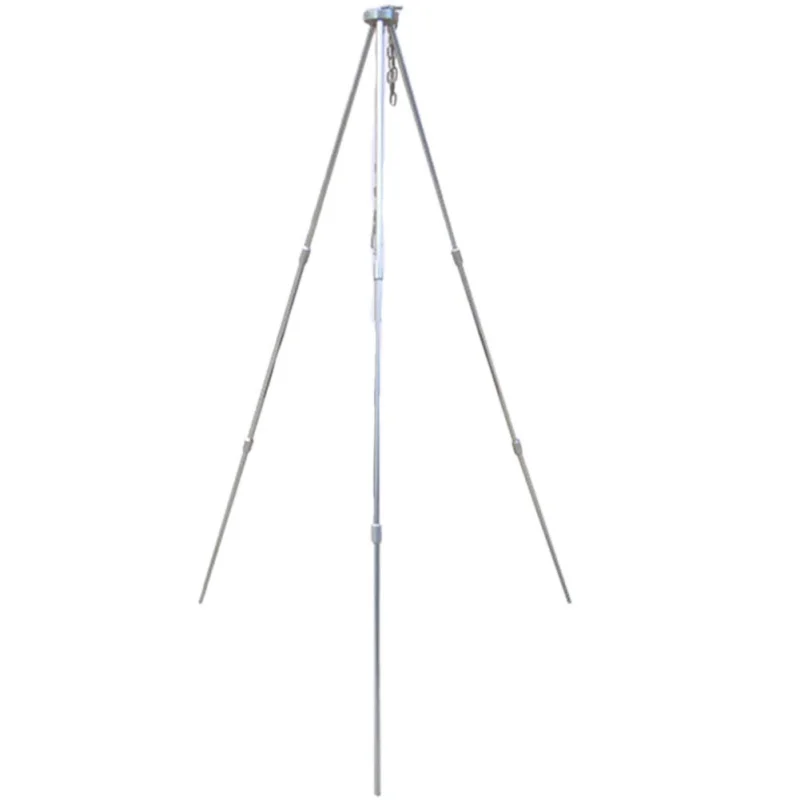 

Outdoor Camping Fire Triangle Bracket Picnic BBQ Cooking Tripod Pot Hanging Camping Stove Grill Stand Holder