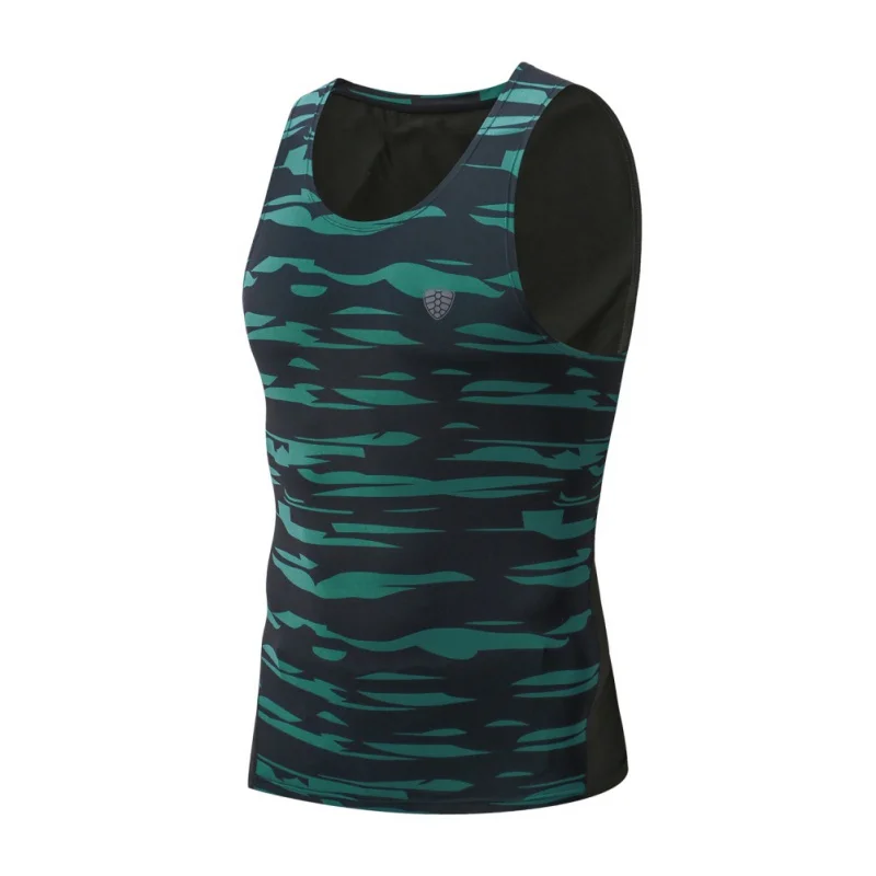 New camouflage men's running shirt outdoor sports vest exercise running