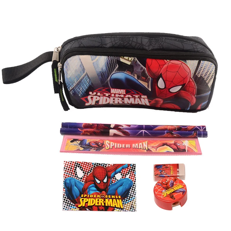 1 set children Spiderman school Pencil Case boys high quality