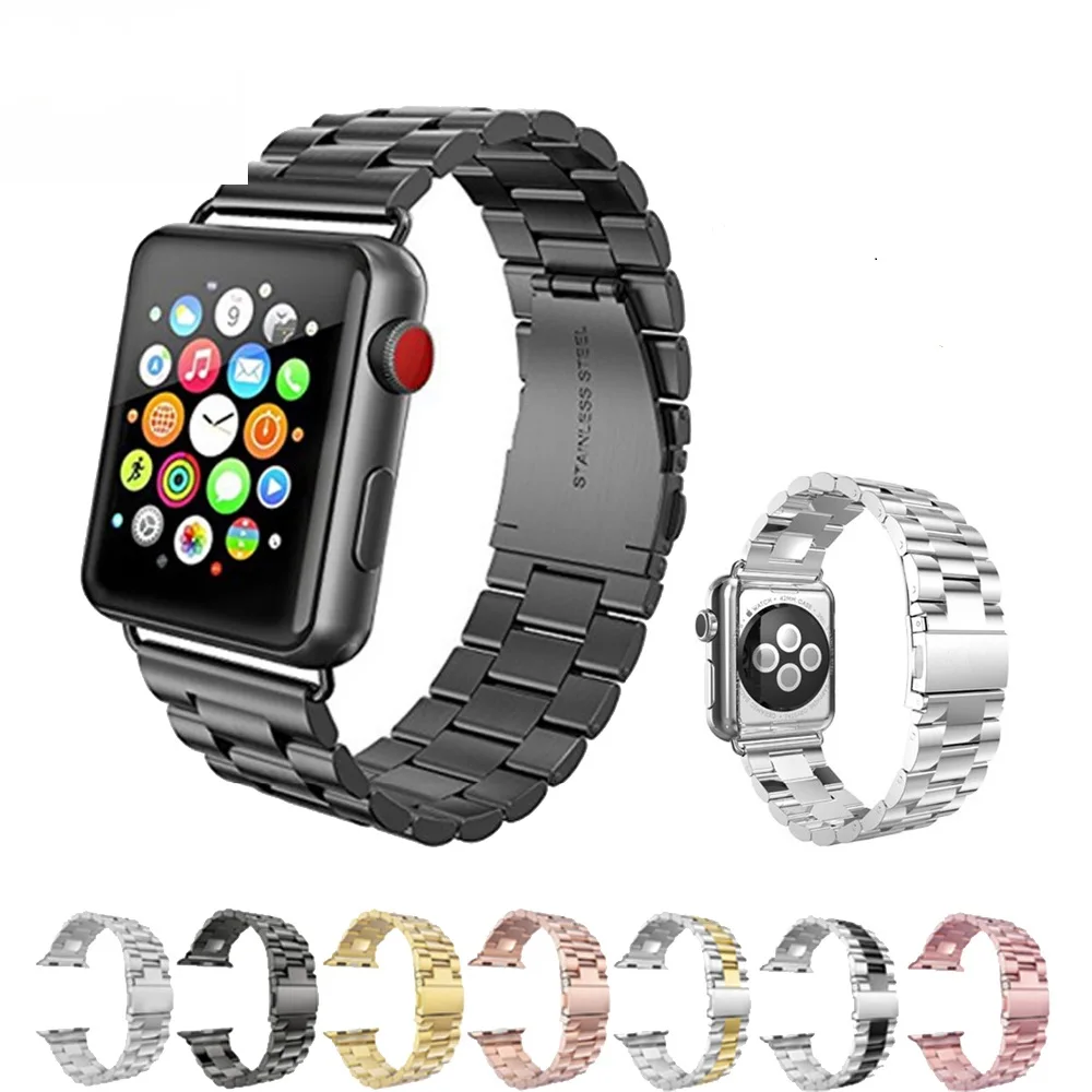 Металлические часы для apple watch 3/2/1 42 38 мм enlace pulsera correa para iWatch Accesorio|Ремешки часов| |