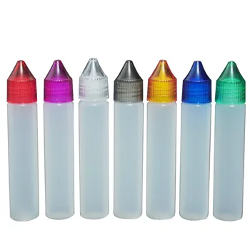 

10pcs/lot 30ml Refillable Liquid Plastic Bottle Pen Style Dropper Bottle Color Random for Drop Ship