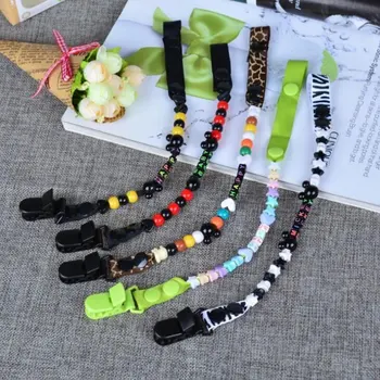 

Plactic Baby Pacifier Clip Holder for Nipples Cute Infant Teeth Dummy Chain for Children Baby Pacifier Clip B0614