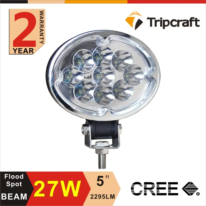

Hot !! 10~30V led work light for Car Auto SUV ATV OffRoad 27W LED Work Lamp Round M-ini Driving Lights 4 Inch spot flood