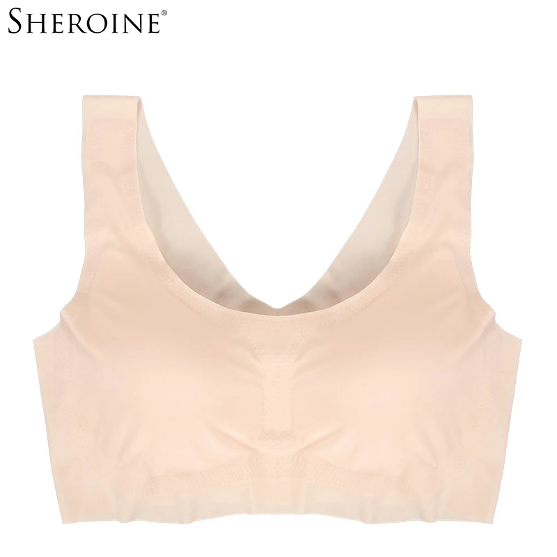 Sheroine Bra Daily Seamless Ultra Breathable Sleep Zero Feel Underwear Full Coverage Plus Size | Женская одежда