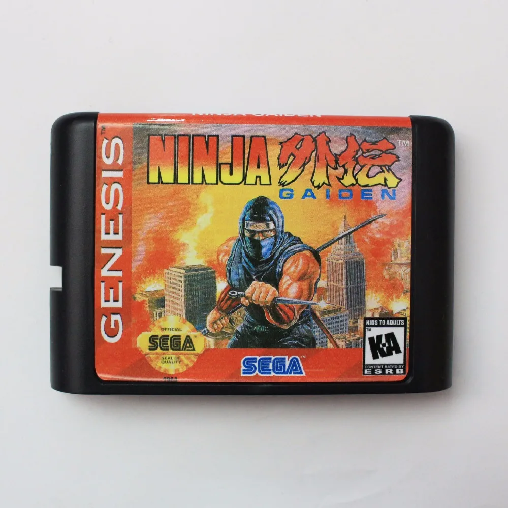 Ninja Gaiden 16 бит sega MD игровая карта для sega Mega Drive для Genesis