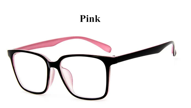 Модная трендовая Ретро оправа для очков для мужчин и женщин, прозрачная оправа, оптические очки, компьютерные очки, оправа для очков - Цвет оправы: Pink