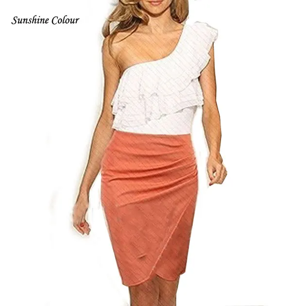 

4 Color Size XS-3XL New 2016 Women Summer Formal Office Casual Slim Stretch Bodycon Knee Length High Waist Pencil Skirt