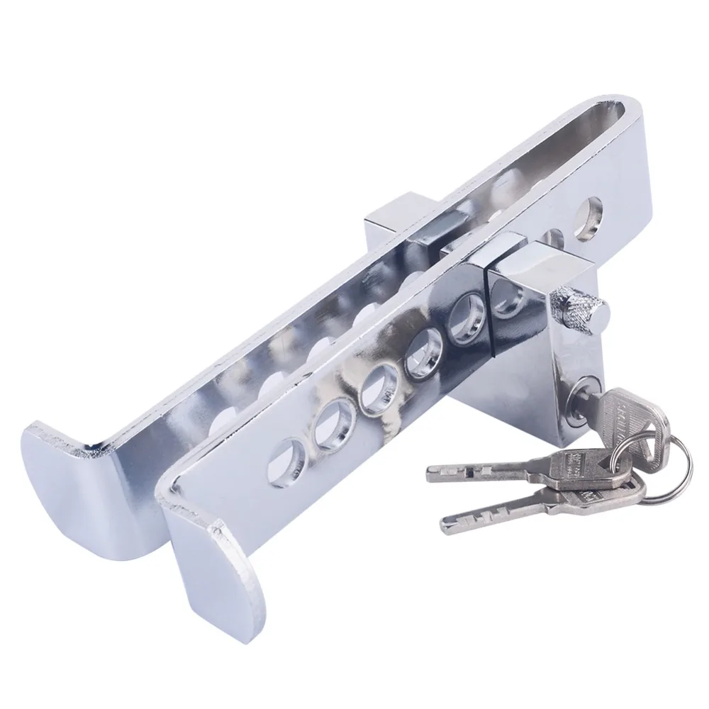 Brake Pedal Lock Security Car 8 Hole Auto Steel Clutch Safty Lock Anti