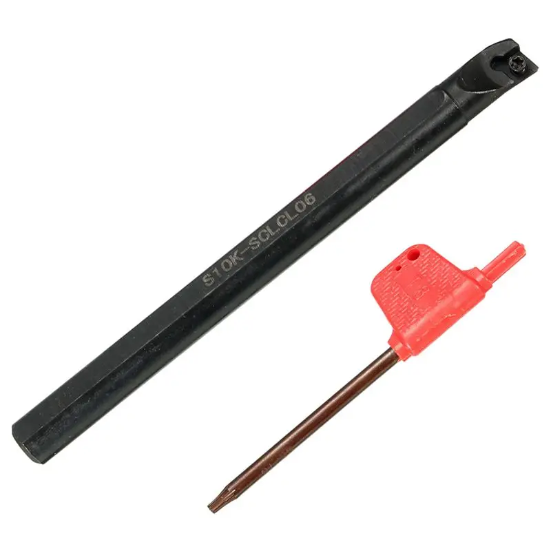 

ELEG-S10K-SCLCL06 125mm 10mm Lathe Boring Bar Turning Tool Holder With T8 Wrench Set